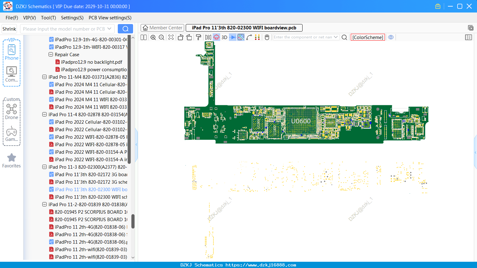IPad Pro 113th 820-02300 WIFI Boardview
